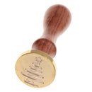 Initial Sealing Wax Seal Stamp Xmas Design for Festival Cards Decoration Post Envelope