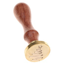 Initial Sealing Wax Seal Stamp Xmas Design for Festival Cards Decoration Post Envelope