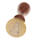 Initial Sealing Wax Seal Stamp Coin Xmas Decorative Tree Design for Card Post Envelope