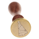 Initial Sealing Wax Seal Stamp Coin Xmas Decorative Tree Design for Card Post Envelope