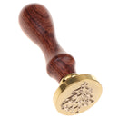 Retro Sealing Wax Wood Handle Design for DIY Wedding Card Picture Logo Xmas Gift
