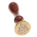 Retro Sealing Wax Wood Handle Design for DIY Wedding Card Picture Logo Xmas Gift