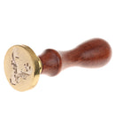 Initial Sealing Wax Stamp Wax Seal Wood Handle Metal Head DIY Art Crafts Post Envelope