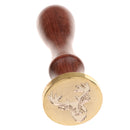 Initial Sealing Wax Stamp Wax Seal Wood Handle Metal Head DIY Art Crafts Post Envelope