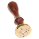 Initial Sealing Wax Stamp Wax Seal Wood Handle Metal Head DIY Art Crafts Post Envelope
