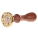 Initial Sealing Wax Seal Stamp Santa Claus in Hat for Xmas Party Greeting Cards Decors