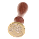 Initial Sealing Wax Seal Stamp Santa Claus in Hat for Xmas Party Greeting Cards Decors