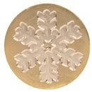 Vintage Sealing Wax Seal Stamp Coin Metal Head Winter Snowflake Design for Xmas Cards Picture Letter Gift