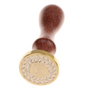 Initial Sealing Wax Stamp Wax Seal Wooden Handle Metal Head for Art Crafts Post Envelope