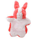 Cute Cartoon Plush Bunny Hand Puppet for Pretend Play Story Telling - Red