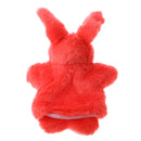 Cute Cartoon Plush Bunny Hand Puppet for Pretend Play Story Telling - Red