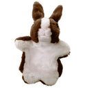 Cute Cartoon Plush Bunny Hand Puppet for Pretend Play Story Telling - Coffee
