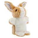 Cute Cartoon Plush Bunny Hand Puppet for Pretend Play Story Telling - Brown