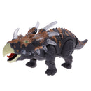 Kids Boys Gift Machine Electric Dinosaur Triceratops with Light Sound Toy