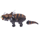 Kids Boys Gift Machine Electric Dinosaur Triceratops with Light Sound Toy