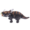 Kids Boys Gift Machine Electric Dinosaur Triceratops with Light Sound Toy