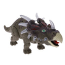 Kids Boys Gift Machine Electric Dinosaur Triceratops with Light Sound Toy