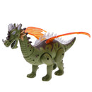 Kids Boys Gift Machine Electric Dinosaur Wings w/ Shining Light Sound Toy