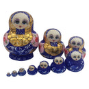10pcs Hand Painted Wooden Russian Nesting Doll Matryoshka Kids Xmas Gift