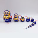 10pcs Hand Painted Wooden Russian Nesting Doll Matryoshka Kids Xmas Gift