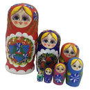7PCS Hand Painted Wooden Strawberry Russian Nesting Dolls Matryoshka Gift