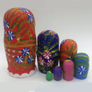 7PCS Hand Painted Wooden Strawberry Russian Nesting Dolls Matryoshka Gift