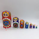 7PCS Hand Painted Wooden Strawberry Russian Nesting Dolls Matryoshka Gift