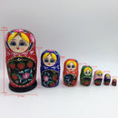 Set of 7pcs Wooden Hand Painted Strawberry Nesting Dolls Matryoshka Toys
