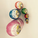 7PCS Hand Painted Wooden Russian Nesting Dolls Babushka Matryoshka Kids Xmas Gift