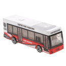 4pcs Painted Diecast Model Buses Cars Layout Train Diorama Scenery 1:100 HO