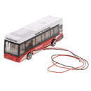 4pcs 1:100 Diecast Flaring Painted Model Buses Cars w/ Wires Layout HO OO
