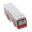 4pcs 1:100 Diecast Flaring Painted Model Buses Cars w/ Wires Layout HO OO