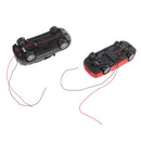 2pcs 1:43 Flaring Painted Model Cars w/ Wires Layout Train Diorama O Scale