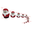 Set of 10pcs Wooden Charistmas Xmas Santa Claus Nesting Dolls Matryoshka Toy