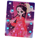 Preschoolers Toddlers 3D DIY Rhinestone Embroidery Princess Painting Handmade Cross Stitch Art Supplies Gift
