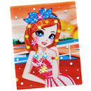 Preschoolers Toddlers 3D DIY Rhinestone Embroidery Princess Painting Handmade Cross Stitch Art Supplies Gift