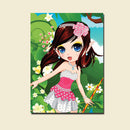 Preschoolers Toddlers 3D DIY Rhinestone Embroidery Princess Painting Handmade Cross Stitch Art Supplies Gift