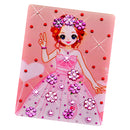 Preschoolers Toddlers 3D DIY Rhinestone Embroidery Princess Painting Handmade Cross Stitch Art Supplies Gift