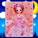 Preschoolers Toddlers 3D DIY Rhinestone Embroidery Princess Painting Handmade Cross Stitch Art Supplies Gift