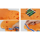 2-in 1 Guitar Folded to Piano Electric Musical Instrument Kids Toy Gifts