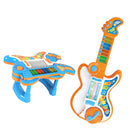 2-in 1 Guitar Folded to Piano Electric Musical Instrument Kids Toy Gifts