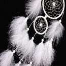 White 2 Rings DREAM CATCHER 54 CM Door Window Hanging Decoration Xmas Gift