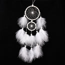 White 2 Rings DREAM CATCHER 54 CM Door Window Hanging Decoration Xmas Gift