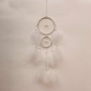 White 2 Rings DREAM CATCHER 54 CM Door Window Hanging Decoration Xmas Gift
