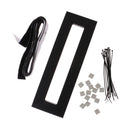 Guitar Effects Pedal Board 40x13cm Pedalboard w/ Adhesive Tape & Fasten Ties