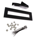 Guitar Effects Pedal Board 40x13cm Pedalboard w/ Adhesive Tape & Fasten Ties