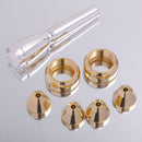 Trumpet Mouthpiece 4 Sizes Set 2B 2C 3B 3C Gold Plated Mouth Pieces Kit