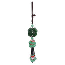 Replica Emerald Double Mythical Animal Pendant Car Interior Hanging Ornament