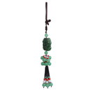 Replica Emerald Double Mythical Animal Pendant Car Interior Hanging Ornament