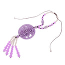 Cute Hanging Ornament Charm Car Interior Rear Mirror Pendant Hanging Decor 42cm Purple